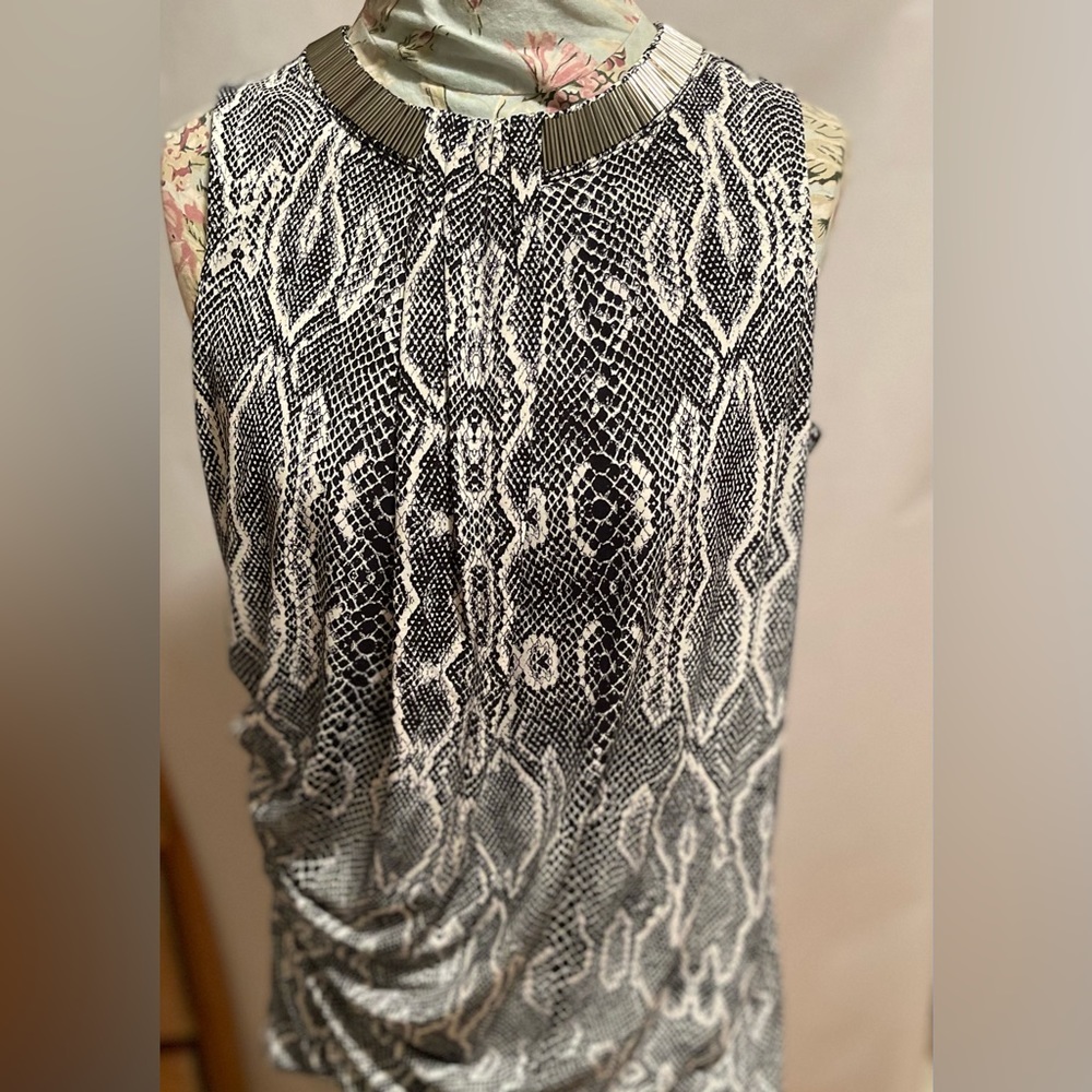 Fancy blouse, size 10.  Stretch material